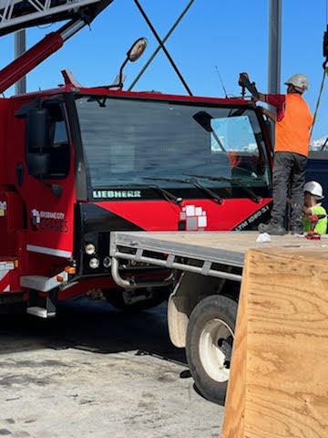 Crane Truck Windshield Repair Brisbane