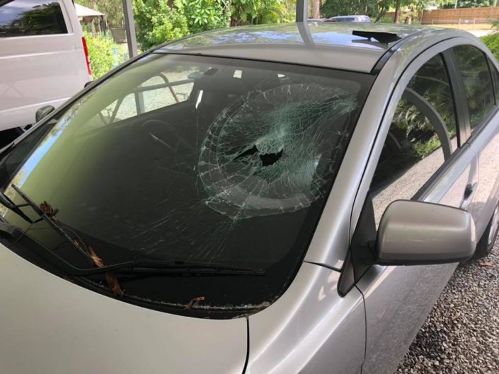 Family Car Smashed Windscreen Replacement Brisbane